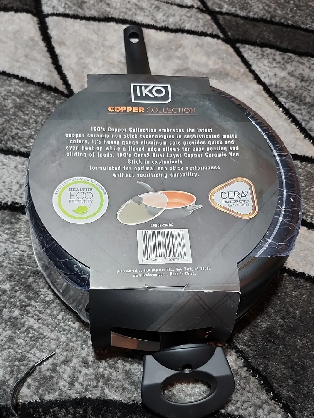 IKO COPPER COLLECTION 3.5 QUART COPPER CERAMIC SAUTE PAN & LID